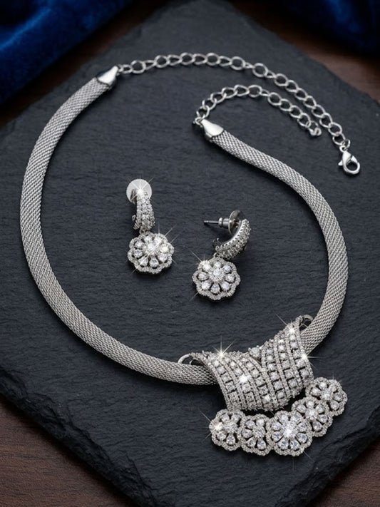 Ishhaara Designer Petal Necklace Set