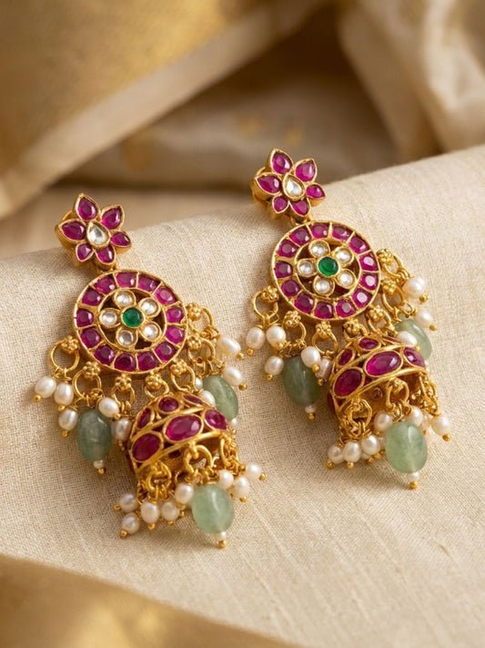 Ishhaara Jadau Kemp Pearl Earring