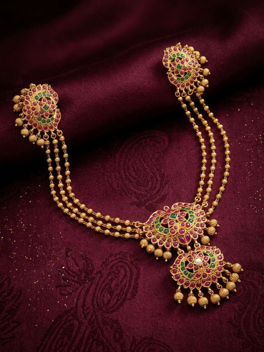 Ishhaara Kemp Pendant Layered Bun Accesseries